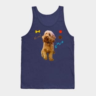 Doggy math with cute Cavoodle, Cavapoo, Cavalier King Charles Spaniel Tank Top